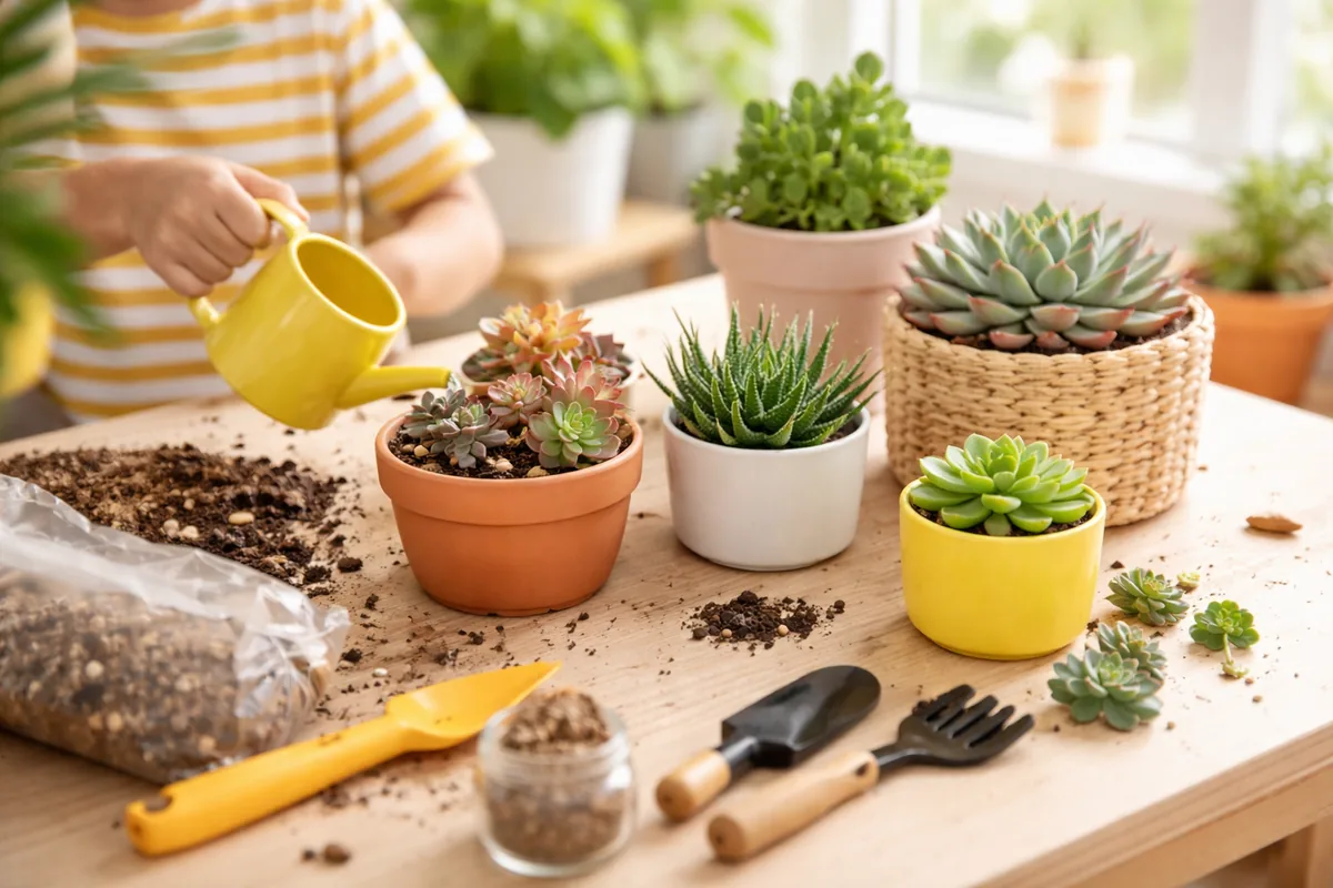 Comment bien choisir des succulentes pour un jardin intérieur adapté aux enfants