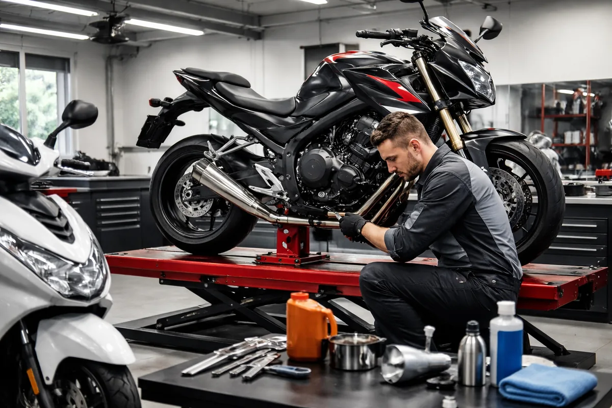 Comment effectuer l'entretien périodique d'une moto ou d'un scooter